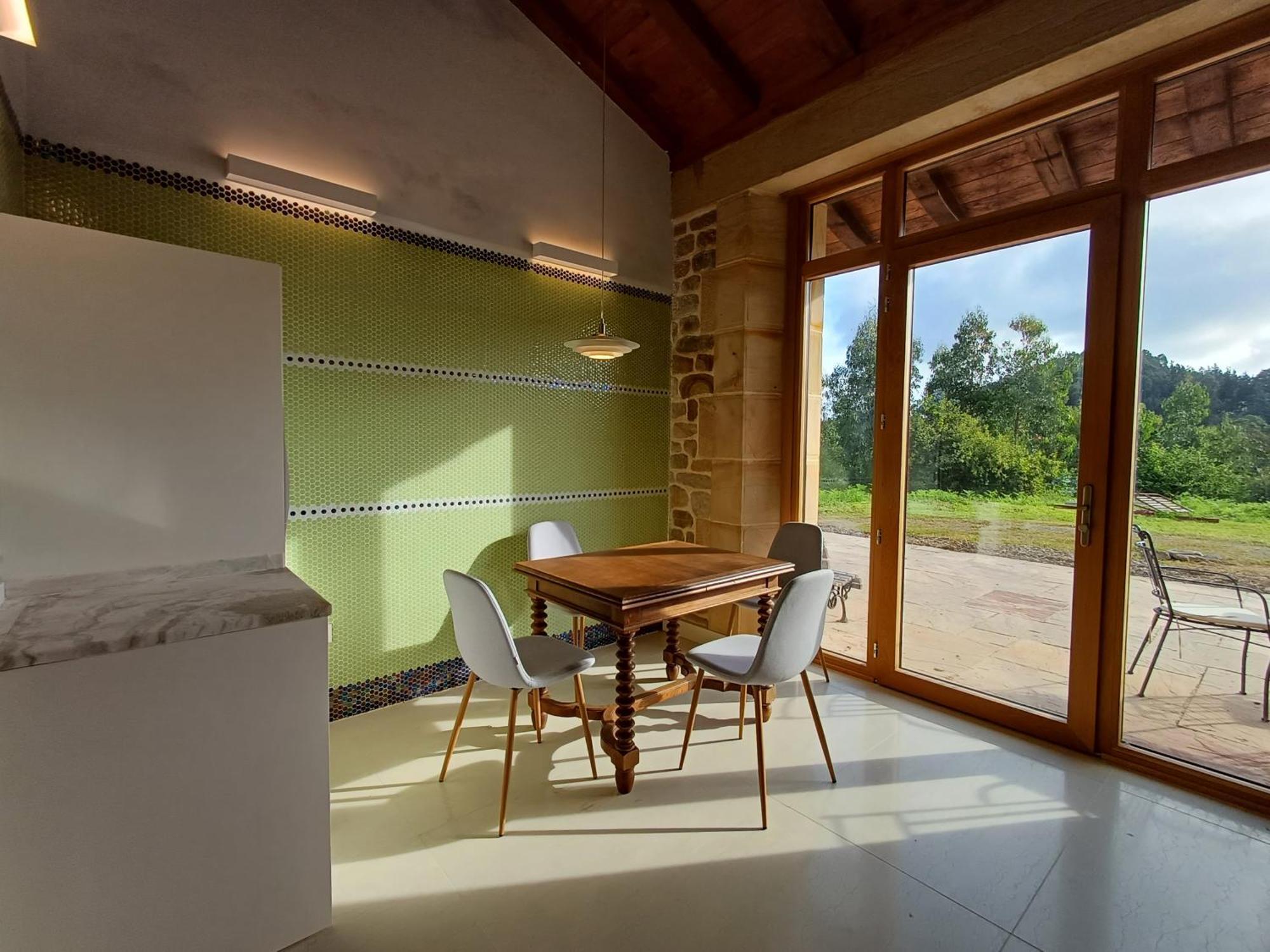 Amplio Apartamento Con Jardin En Casa Rural Haritza Con Vistas Al Mar Ea Exterior foto