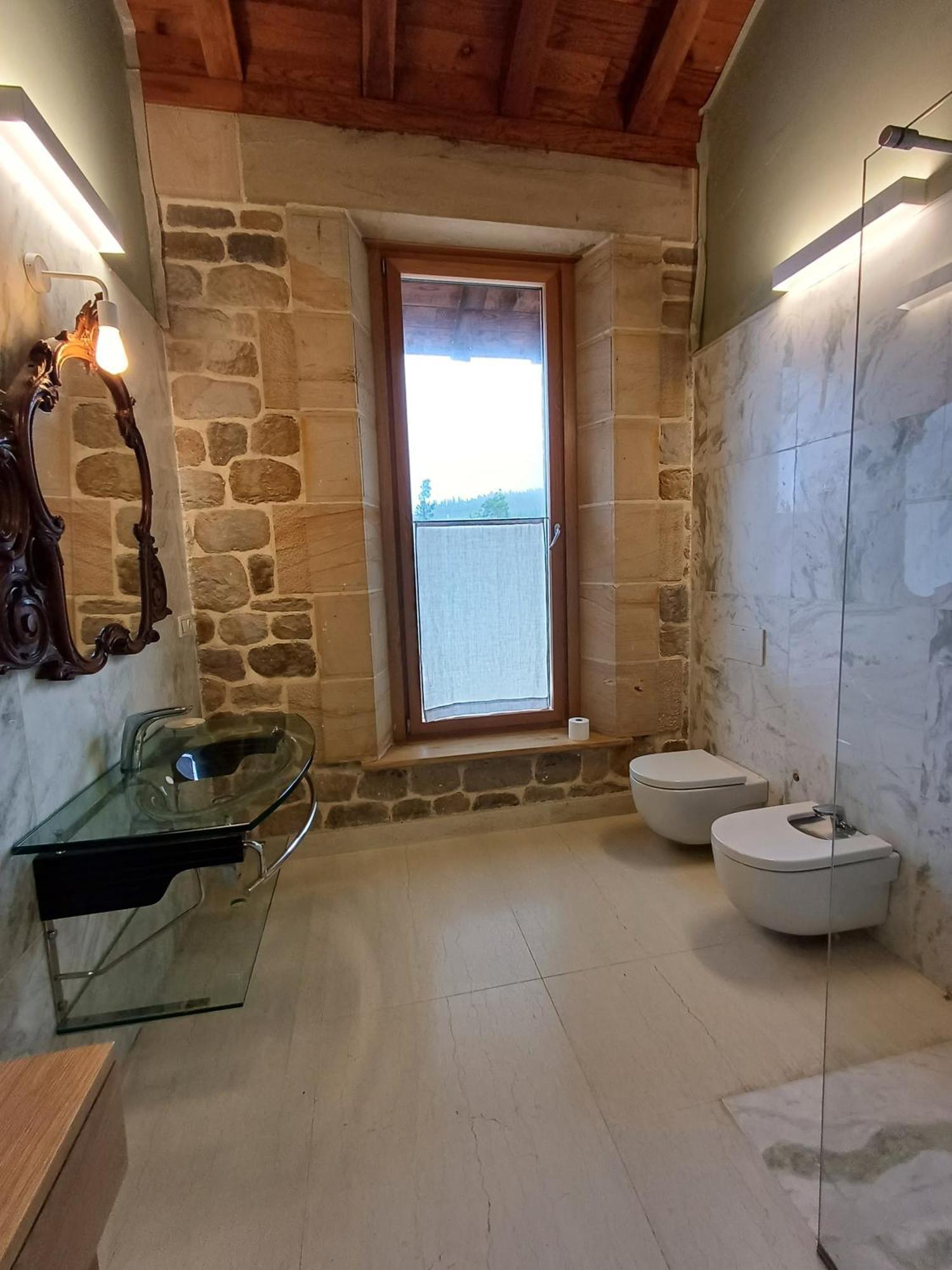 Amplio Apartamento Con Jardin En Casa Rural Haritza Con Vistas Al Mar Ea Exterior foto
