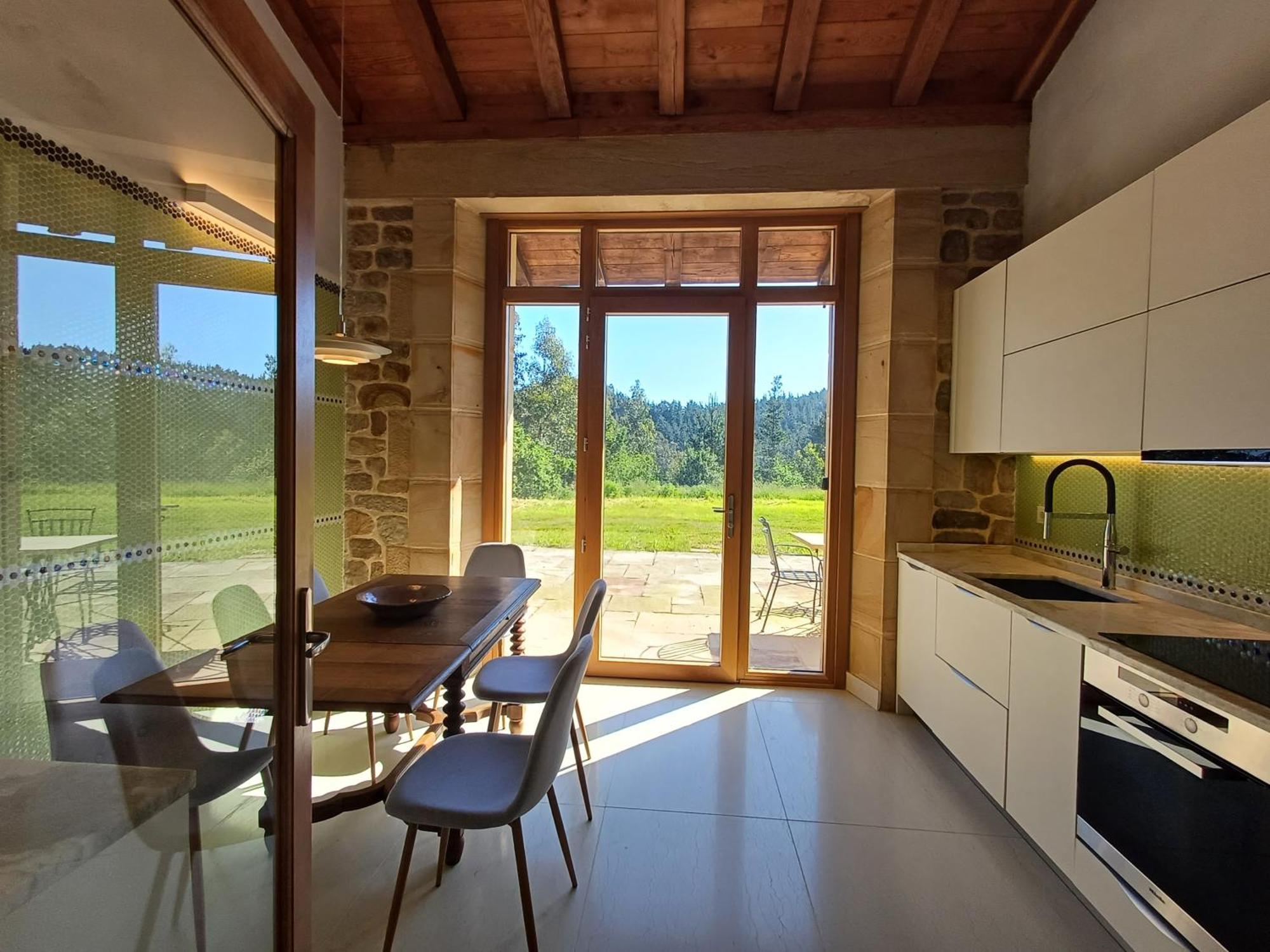 Amplio Apartamento Con Jardin En Casa Rural Haritza Con Vistas Al Mar Ea Exterior foto
